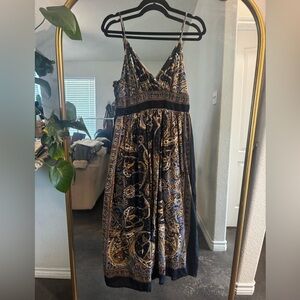 Boho Paisley Midi Dress